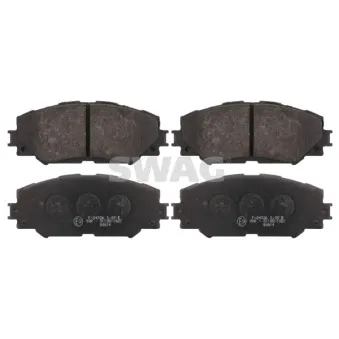 Jeu de 4 plaquettes de frein avant SWAG 81 91 6650