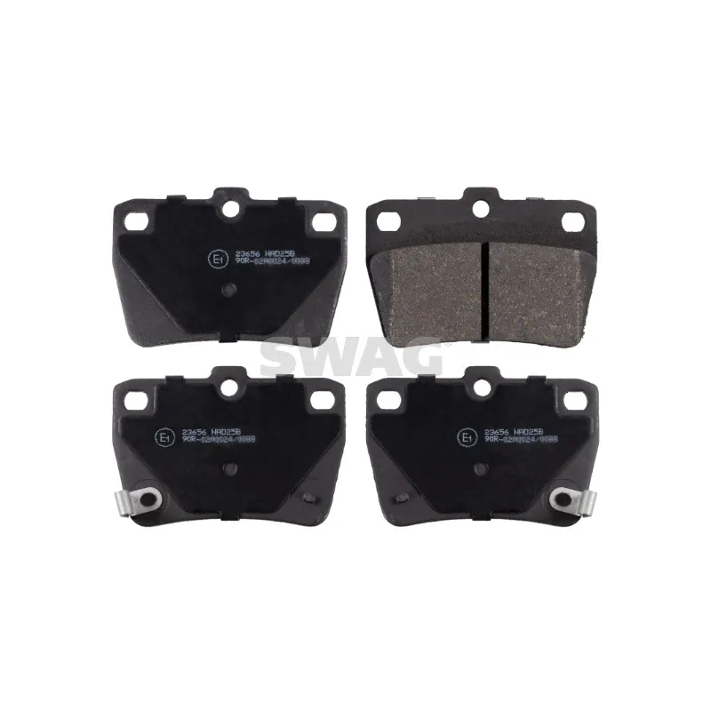 Jeu de 4 plaquettes de frein arrière SWAG 81 91 6723