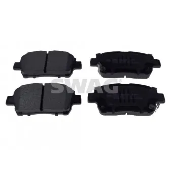 Jeu de 4 plaquettes de frein avant SWAG