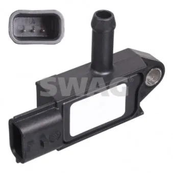 Capteur, pression des gaz échappement SWAG 82 10 0854