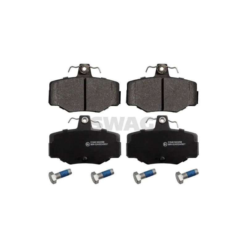 Jeu de 4 plaquettes de frein arrière SWAG 82 91 6274