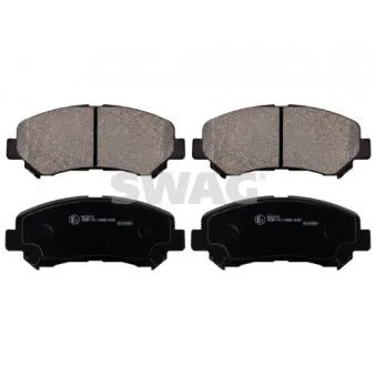 Jeu de 4 plaquettes de frein avant SWAG