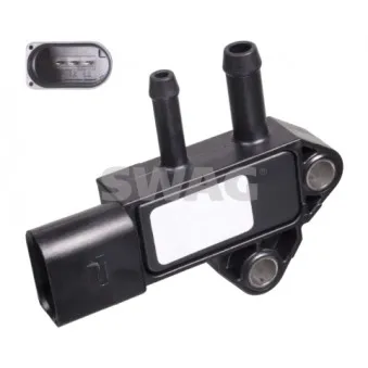Capteur, pression des gaz échappement SWAG 83 10 1105