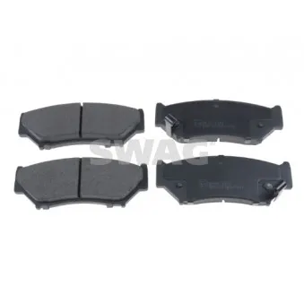 Jeu de 4 plaquettes de frein avant SWAG