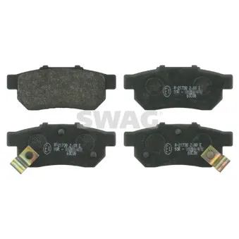 Jeu de 4 plaquettes de frein arrière SWAG