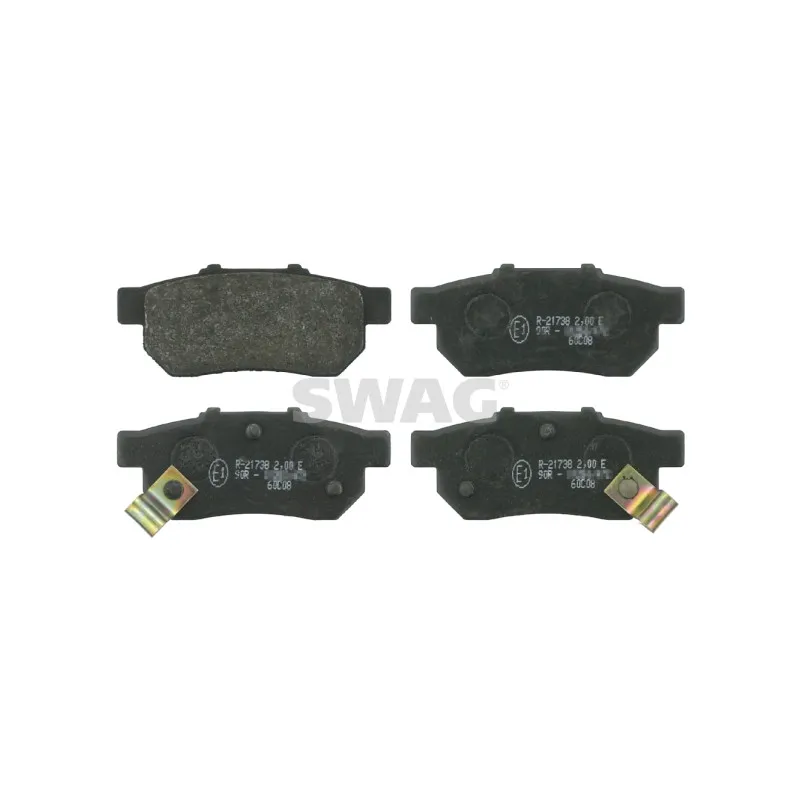 Jeu de 4 plaquettes de frein arrière SWAG 85 91 6301