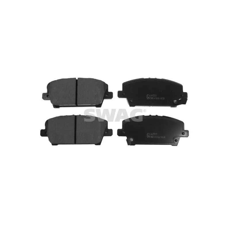 Jeu de 4 plaquettes de frein avant SWAG 85 91 6802