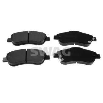 Jeu de 4 plaquettes de frein avant SWAG