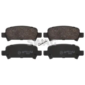 Jeu de 4 plaquettes de frein arrière SWAG