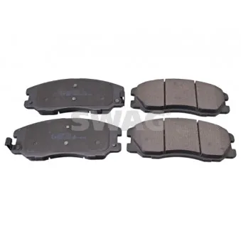 Jeu de 4 plaquettes de frein avant SWAG