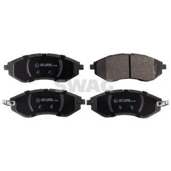 Jeu de 4 plaquettes de frein avant SWAG