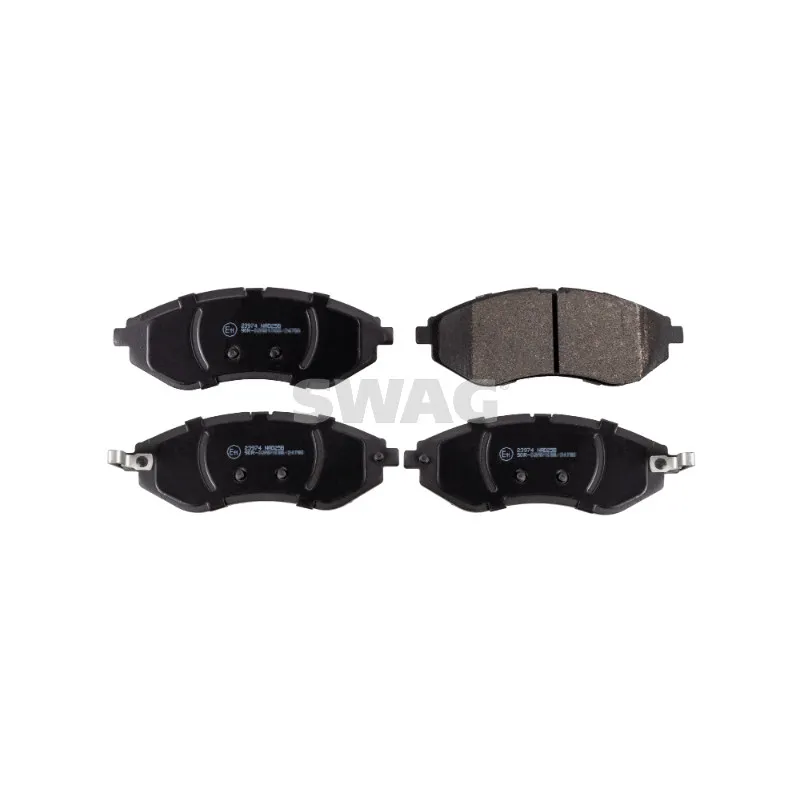 Jeu de 4 plaquettes de frein avant SWAG 89 91 6721