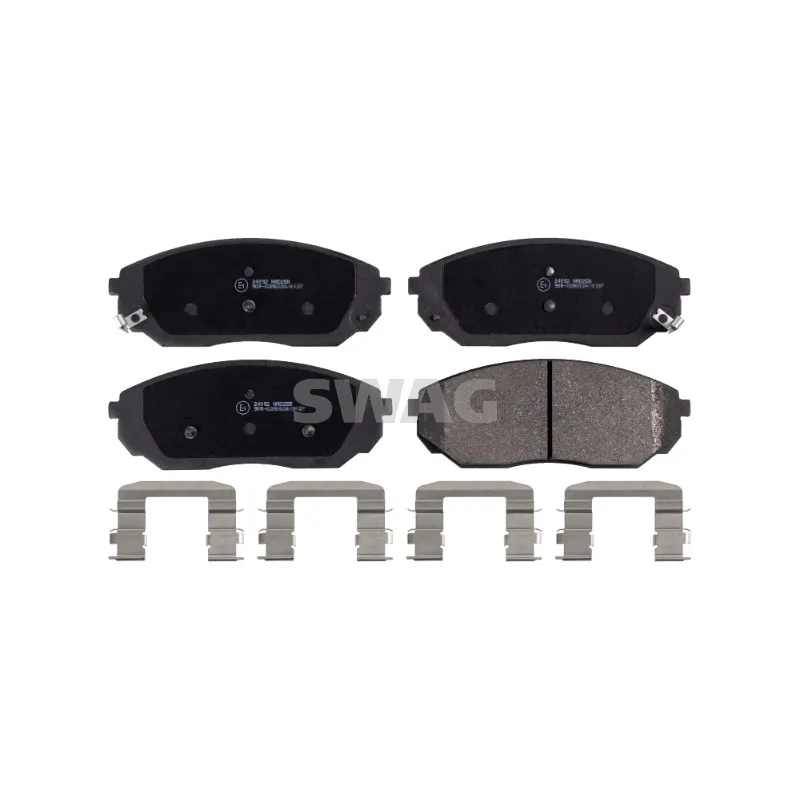 Jeu de 4 plaquettes de frein avant SWAG 91 91 6471