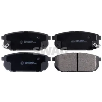 Jeu de 4 plaquettes de frein arrière SWAG