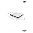Filtre, air de l'habitacle MECAFILTER EKR7030 - Visuel 2