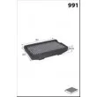 Filtre, air de l'habitacle MECAFILTER EKR7156 - Visuel 2