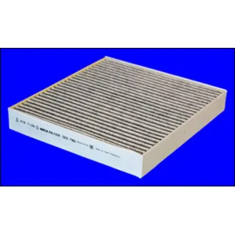 Filtre, air de l'habitacle MECAFILTER EKR7166