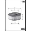 Filtre à air MECAFILTER EL3155 - Visuel 2
