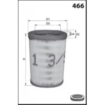 Filtre à air MECAFILTER EL3560