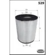 Filtre à air MECAFILTER EL3697 - Visuel 2