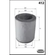 Filtre à air MECAFILTER EL3753 - Visuel 2