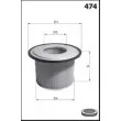 Filtre à air MECAFILTER EL3906 - Visuel 2