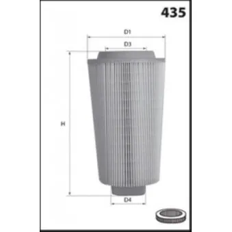 Filtre à air MECAFILTER EL9113