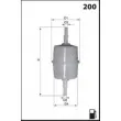 Filtre à carburant MECAFILTER ELE3592B12 - Visuel 2