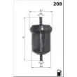Filtre à carburant MECAFILTER ELE6043 - Visuel 2