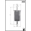 Filtre à carburant MECAFILTER ELE6067 - Visuel 2