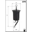 Filtre à carburant MECAFILTER ELE6068 - Visuel 2