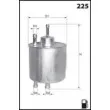 Filtre à carburant MECAFILTER ELE6093 - Visuel 2