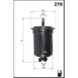 Filtre à carburant MECAFILTER ELE6115 - Visuel 2