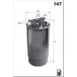 Filtre à carburant MECAFILTER ELG5279 - Visuel 2