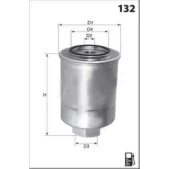 Filtre à carburant MECAFILTER ELG5355