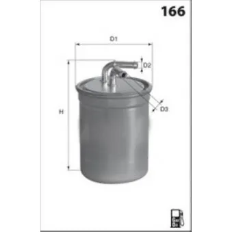 Filtre à carburant MECAFILTER ELG5701