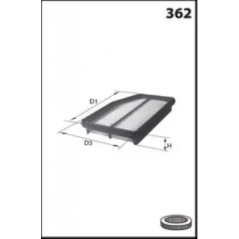 Filtre à air MECAFILTER ELP9569