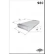 Filtre, air de l'habitacle MECAFILTER ELR7006 - Visuel 2