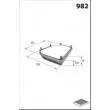 Filtre, air de l'habitacle MECAFILTER ELR7023 - Visuel 2