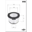 Filtre, air de l'habitacle MECAFILTER ELR7044 - Visuel 2