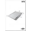 Filtre, air de l'habitacle MECAFILTER ELR7071 - Visuel 2
