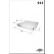 Filtre, air de l'habitacle MECAFILTER ELR7096 - Visuel 2