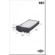 Filtre, air de l'habitacle MECAFILTER ELR7104 - Visuel 2