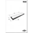 Filtre, air de l'habitacle MECAFILTER ELR7142 - Visuel 2