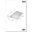 Filtre, air de l'habitacle MECAFILTER ELR7146 - Visuel 2