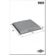 Filtre, air de l'habitacle MECAFILTER ELR7154 - Visuel 2