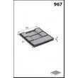 Filtre, air de l'habitacle MECAFILTER ELR7176 - Visuel 2