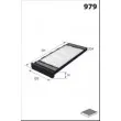 Filtre, air de l'habitacle MECAFILTER ELR7213 - Visuel 2
