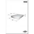 Filtre, air de l'habitacle MECAFILTER ELR7308 - Visuel 2