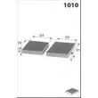 Filtre, air de l'habitacle MECAFILTER JKR7231 - Visuel 2